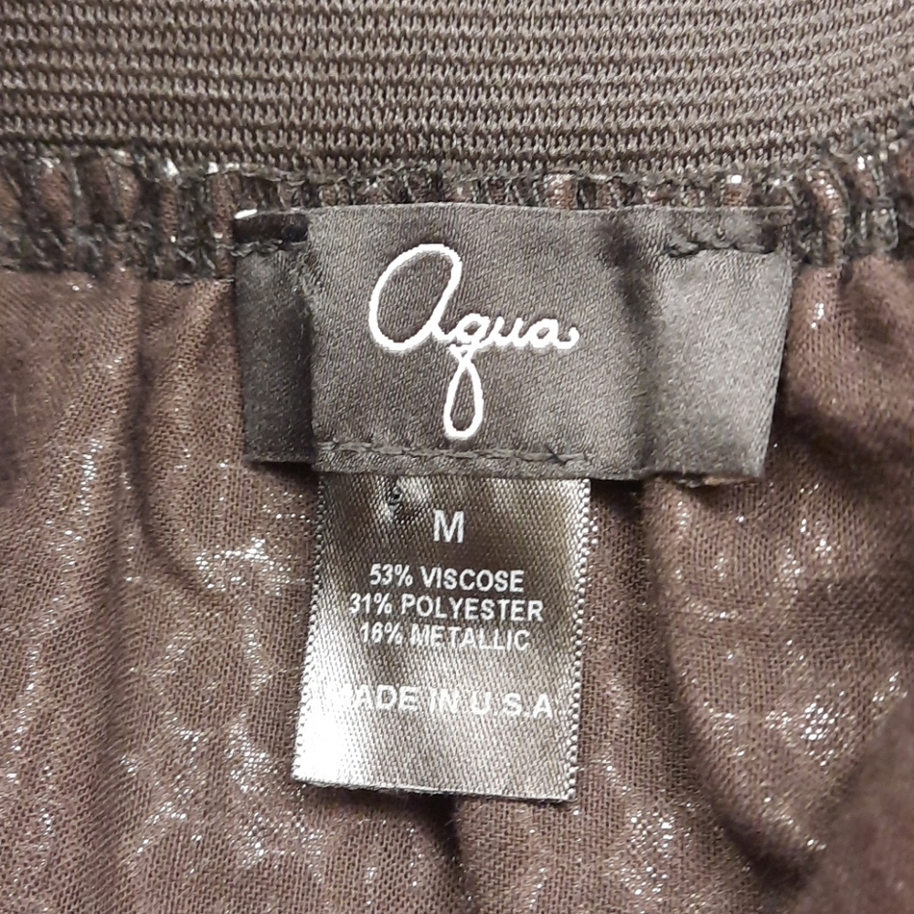 NWT, Aqua Black and Silver Metallic Skirt - Picture 9 of 9